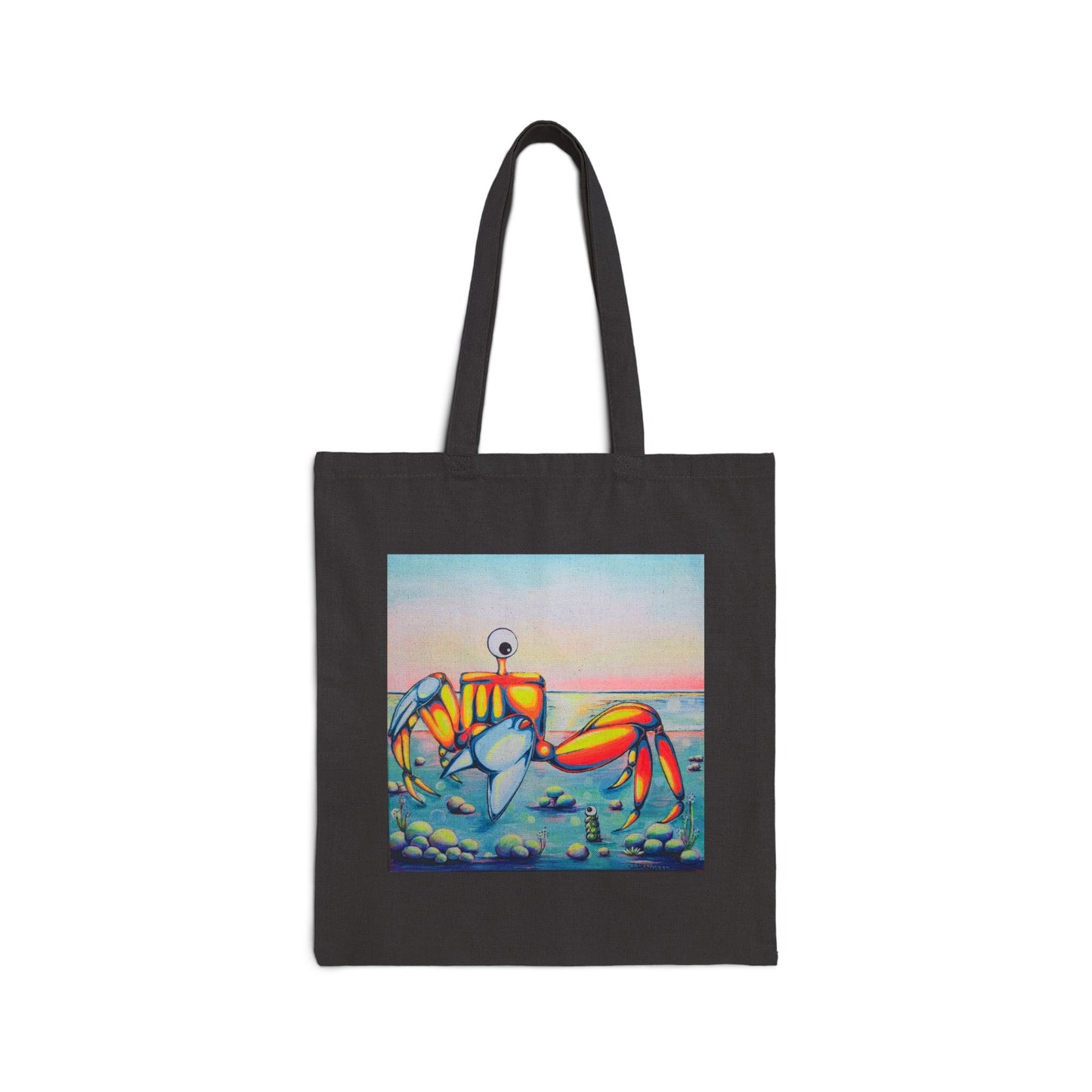 Cyclops Crab Tote Bag, Original Art Bag, Reusable Shopping Tote,  Eco-Friendly