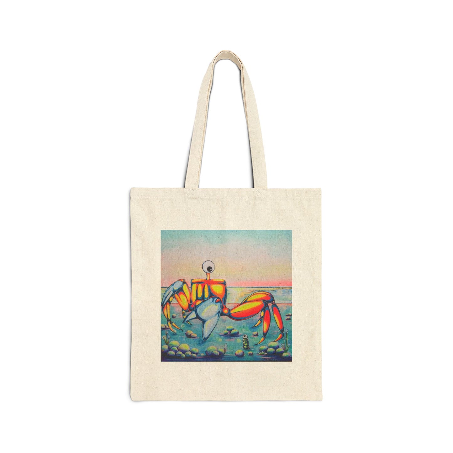 Cyclops Crab Tote Bag, Original Art Bag, Reusable Shopping Tote,  Eco-Friendly